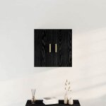 Noir - lemon� meuble mural - armoire suspendurangement haut - ch�ne noir - 60x30x60cm - bois ding�nierie ...