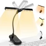 Noir liseuse lampe de lecture pour lire au lit contrle tactile gradation en continu 24 modes lampe pour ...