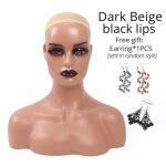 Noir mannequin tête femme réaliste en fibre de verre mannequin tête buste vente pour perruque bijoux ... Noir mannequin tête femme réaliste en fibre de verre mannequin tête buste vente pour perruque bijoux ...
