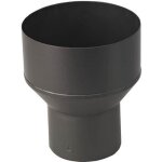 R�duction noir mat �180 mm x �80 mm ? raccord conduit / plomberie