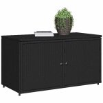 Noir meuble dext�rieur / coffre jardinage - sarazyj - armoire de rangement jardin - noir 110x55x605cm ...