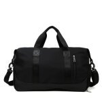 Noir sac de sport sac de voyage avec compartiment sac dentra�nement sac de loisirs utilis� pour le yoga ...