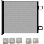 Noirbarri�re de s�curit� r�tractable pour animaux sans per�age pour enfants et b�b�s (78 x 110 cm) avec ...