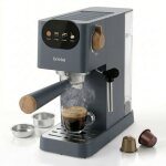 Nordic machine � caf� expresso 20 bars compatible avec capsules nespresso 12l briebe ec1180gry 1350w ...