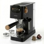 Nordic machine � caf� expresso compatible avec capsules nespresso 20 bars 12l briebe ec1180blk 1350w ...