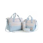 Nouveau 5pcs sac � langer bleu pour b�b� set sac de maternit� messager couche - culotte v�tement cos15991 ...