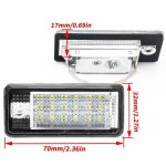 Tout nouveau feu de plaque dimmatriculation 18 led 6000k pour audi a3 s3 a4 s4 b6 b7 a6 s6 a8 q7 pas ...