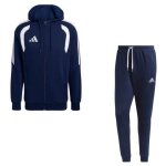 Nouveau jogging polaire zipp� a capuche adidas climacool bleu marine pour homme