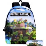Sac � dos - minecraft - creeper - 40x30x17cm - polyester - dessin anim� enfant