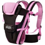 Nouveau - né porte bébé réglable sling wrap baby carrier sac à dos rose Nouveau - né porte bébé réglable sling wrap baby carrier sac à dos rose