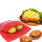 Nouveau rouge lavable cuisinire sac four micro - ondes de cuisson de pommes de terre rapide