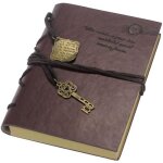 Nouveau vintage magic key chane rtro carnet de notes en cuir carnet notebook~ 71 cahier