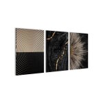 Novart set de tableaux abstrait - aucun cadre suppl�mentaire requis tableaux muraux pour salon bureau ...