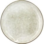 Lot 6 assiettes plates boral 27. 5cm en gr�s beige clair