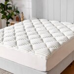 Novilla surmatelas en peluche 140 x 190 cm doux et chaud rembourrage en fibres moelleuses agr�able au ...