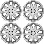 Nrm 14 enjoliveurs de roues argent 4 pcs set abs durable résistant Nrm 14 enjoliveurs de roues argent 4 pcs set abs durable résistant