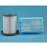Nuaele 2 pcs / ensemble aspirateur filtre hepa + filtre  air pour philips fc8720 fc8724 fc8732 fc8734 ...