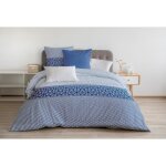 Parure de couette 100% coton la nuit berbere - bleu - 240x260 cm