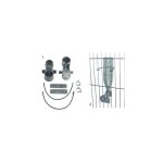 Null - abreuvoir sabot porte bouteille pour lapins en alu - lot de 2
