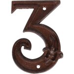Numro de maison en fonte chiffre 3
