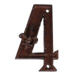 Numro de maison en fonte chiffre 4