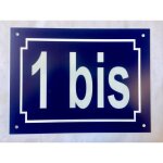 Numero de rue bleu marine personnalise 6 chiffres plaque 150 x 100 mm pvc