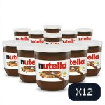 Nutella ? p�te � tartiner chocolat noisette ? 220g ? format familial ? lot de 12 pots de 220g