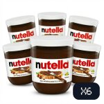 Nutella ? p�te � tartiner chocolat noisette ? 220g ? format familial ? lot de 6 pots de 220g