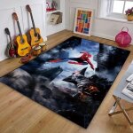 Nvy - 4639 marvel ? tapis de sol antid�rapant spiderman pour salon salle de bain chambre � coucher imprim� ...