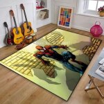 Nvy - 9121 tapis de dessin anim� disney spiderman marvel tapis de chambre pour enfants gar�ons couverture ...