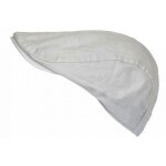 - nyls cr�ation - casquette plate gris clair coton ajustable ? b�ret et� style elegant homme femme - ...
