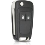 Obest 2 boutons coques de cl� pliez coque de cl� pour opel insignia astra movano mokka meriva zafira ...