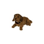 Objet de dcoration / chien hochant la tte pour tableau de bord voiture - couleur:marron clair - the ...