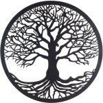 Objet de decoration murale - ornement mural arbre de vie ornement applique murale en mtal collection ...