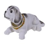 Objet de dcoration - the replicant - chien hochant la tte - couleur:blanc
