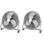 Oceanic lot de 2 ventilateurs industriels de sol - brasseur dair 70 w - 3 vitesses - diam�tre 35 cm