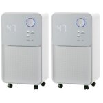 Oceanic pack de 2 dshumidificateurs dair lectrique - extraction 12 litres / jour - schage du linge ...