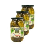 Ogorki - lot 3x cornichons aigres doux - ogorki - bocal 490g
