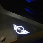 Old logo - projecteur de bienvenue pour porte de voiture 2 pices lumire led pour mini cooper one s ...