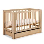 Olivia lit b�b� � barreaux 120x60 bois avec tiroir