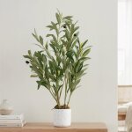 Olivier artificiel 60cm plante en pot + feuilles r�alistes et 8fruits plante artificielle d�corative ...