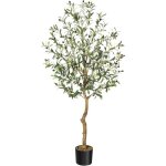 Olivier artificiel - lunsy - 150 cm - vert - utilisation int�rieure et ext�rieure - feuillage r�aliste ...