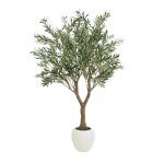 Olivier artificiel pot blanc 180cm