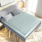 Surmatelas mousse gel refresh 140x190 cm m�moire de forme avec gel thermor�gulateur 7 zones de confort ...