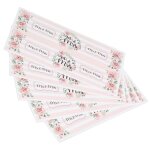 Omabeta autocollants de bouteille d?eau autocollants pour bouteilles deau 25 pi�ces rayures mr et mrs ...