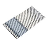 Omabeta baguettes en acier inoxydable baguettes chinoises en acier inoxydable 1 paire motif porcelaine ...