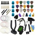 Omabeta capodastre de guitare kit d'accessoires de guitare, 66 pices, accordeur, support de slection, ...