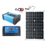 Omabeta ensemble de panneaux solaires onduleur syst�me de g�n�rateur solaire 300w 12v � 220v onduleur ...