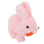 Omabeta jouet de lapin r�aliste jouet de lapin en peluche r�aliste interactif �lectronique sautillant ...