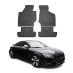 Omac tapis de sol pour audi tt 8j 2006 - 2014 noir en caoutchouc